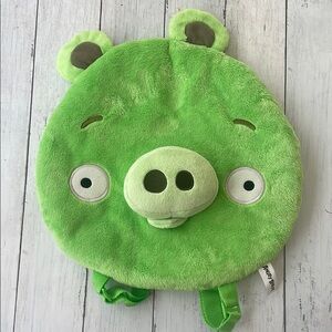 Green Kids Backpack angry birds pig
